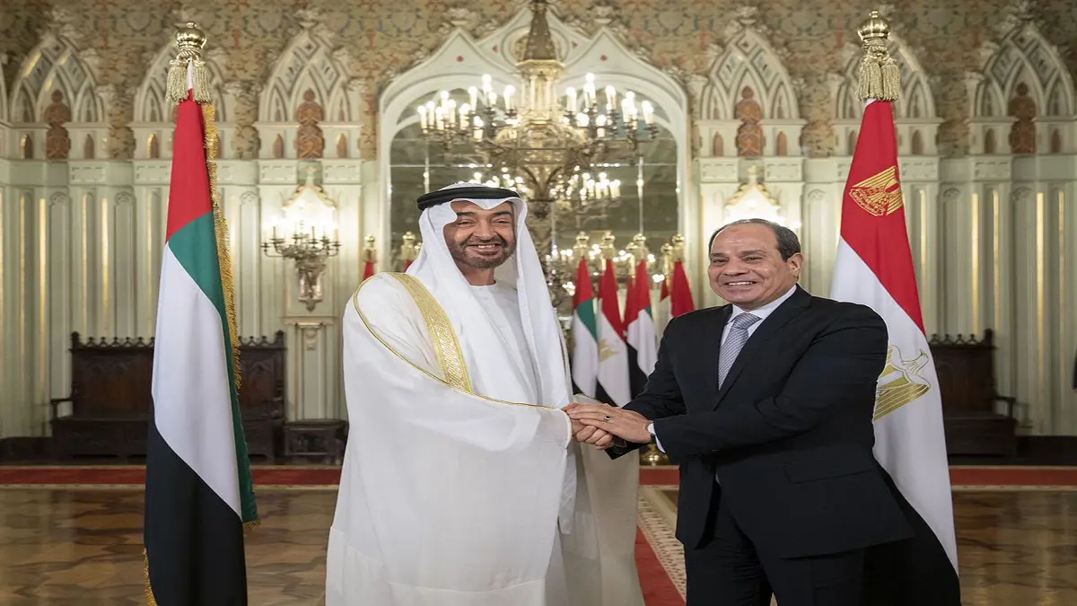محمد بن زايد والسيسي يشهدان توقيع ثلاث مذكرات تعاون بين الإمارات ومصر