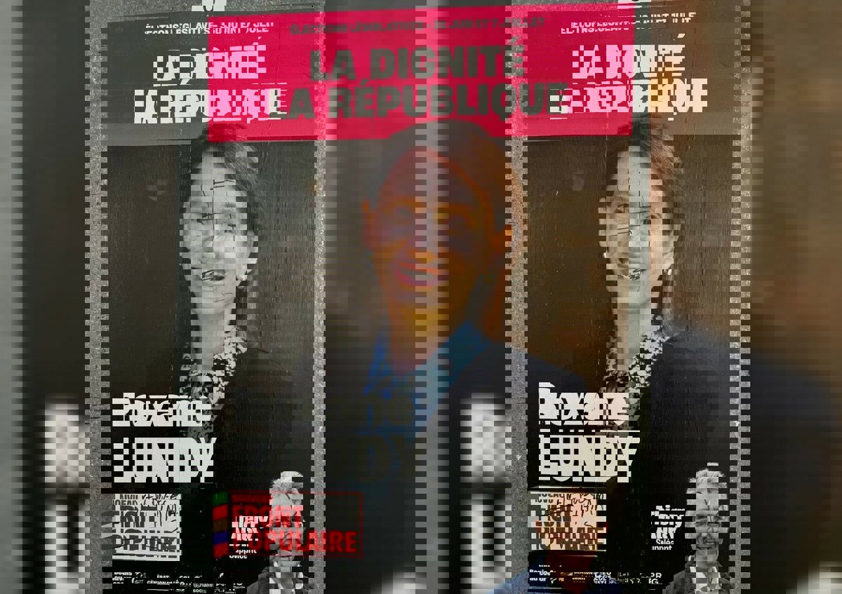 "صليب معقوف" يشوّه ملصقات مرشحة الجبهة الشعبية الفرنسية