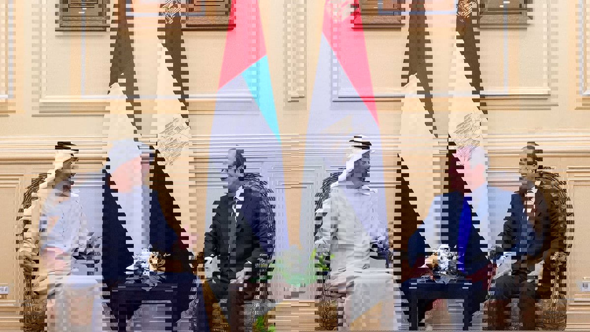 محمد بن زايد يبحث مع السيسي المستجدات الإقليمية والدولية