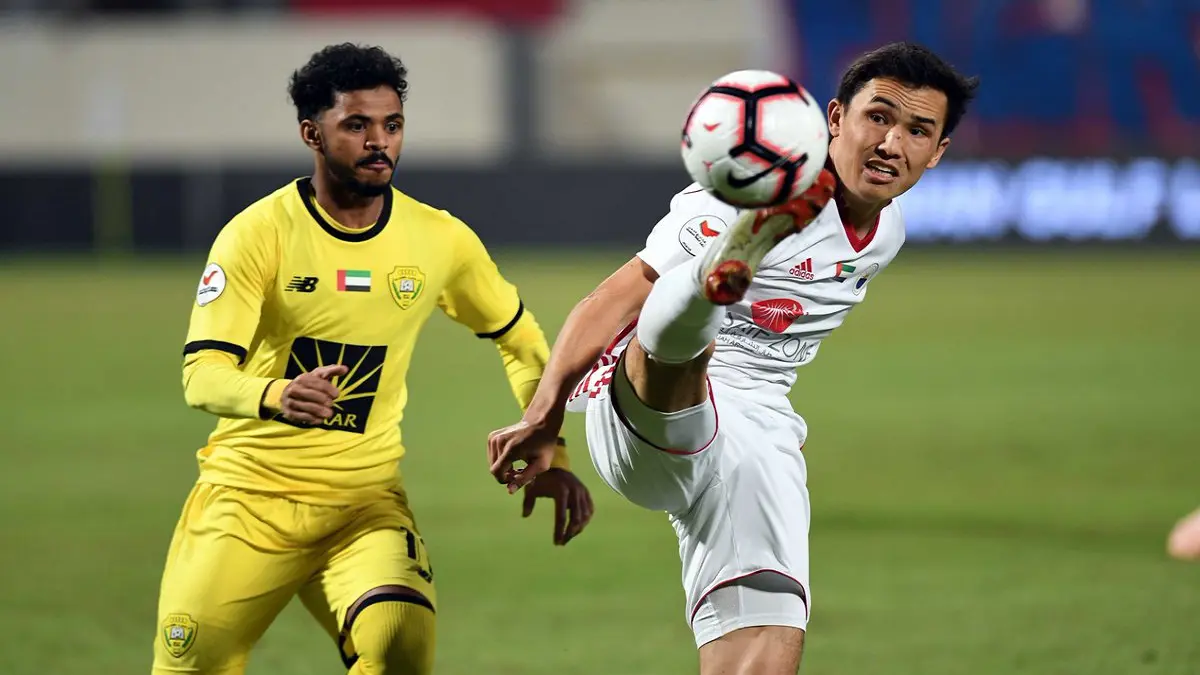 الشارقة يتعادل مع الوصل ويتقاسم صدارة ترتيب الدوري الإماراتي مع نادي العين (فيديو)