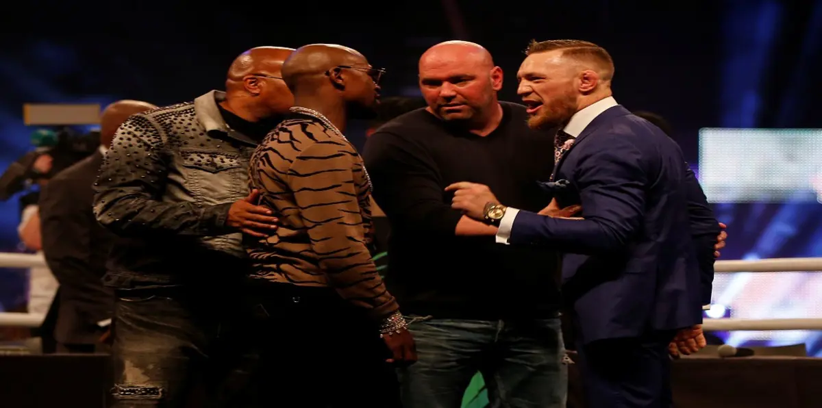 مكغريغور يُهين مايويذر ويتعرض لعلاقته بزوجته