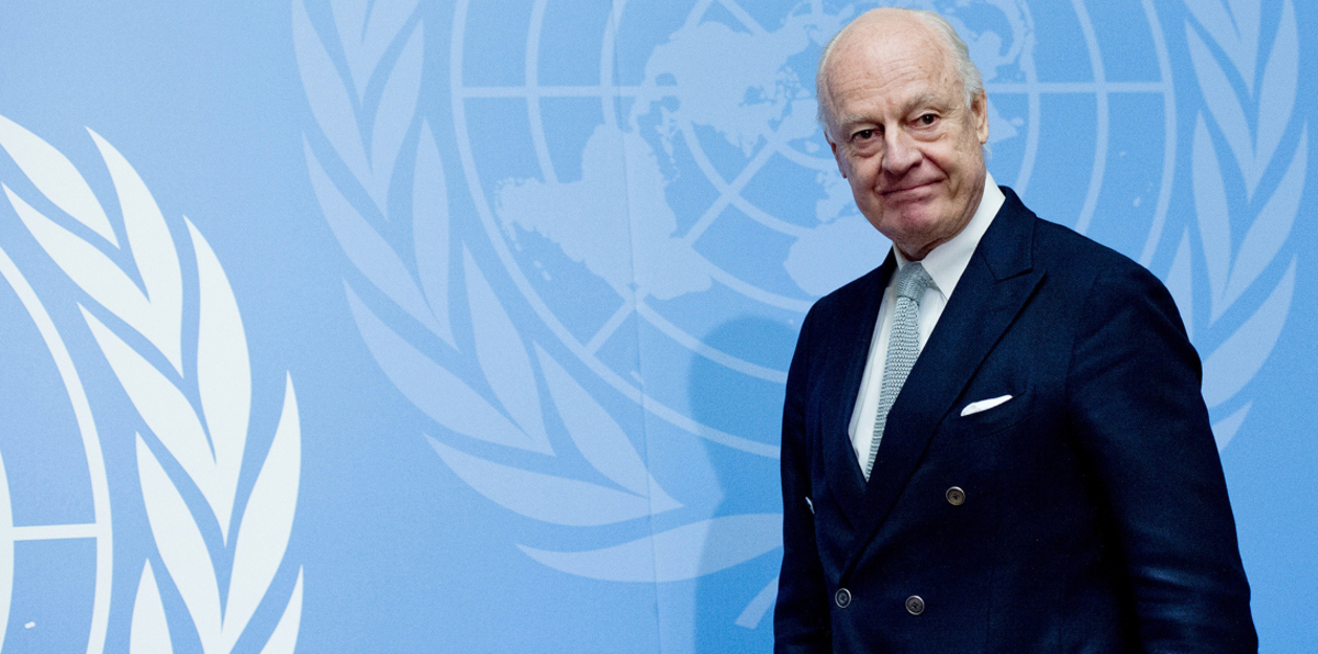 5 دول عربية تناقش مع دي ميستورا الوضع في سوريا