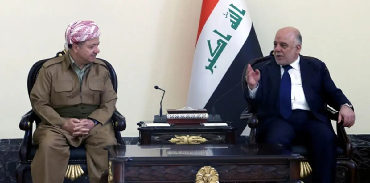 بعد تراكم الخلافات.. بارزاني في بغداد بحثًا عن تفاهمات مع العبادي