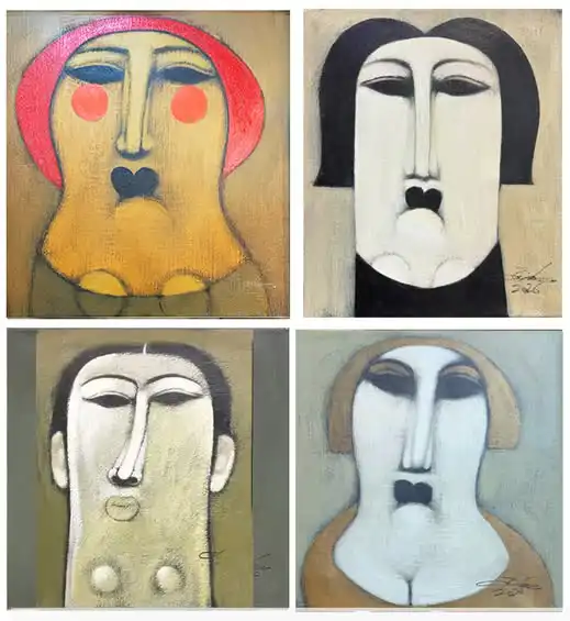 لوحة من معرض الفنان