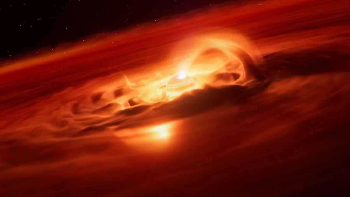 رصد كوكب هائم يبتلع الغاز والغبار بمعدل هائل