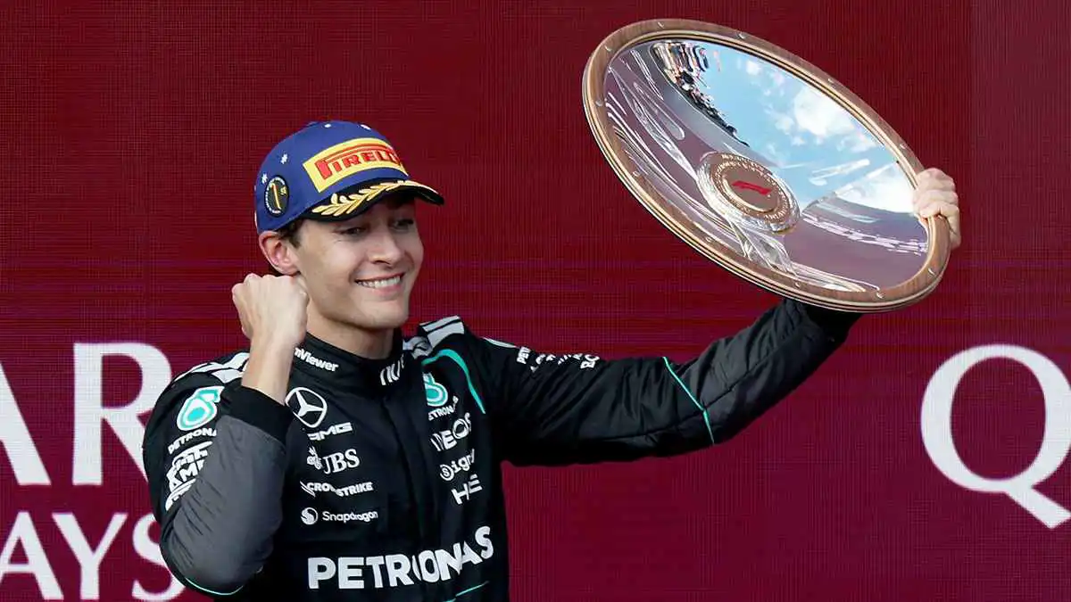 جورج راسل سائق مرسيدس يفوز بسباق جائزة أستراليا الكبرى لـ"فورمولا 1"