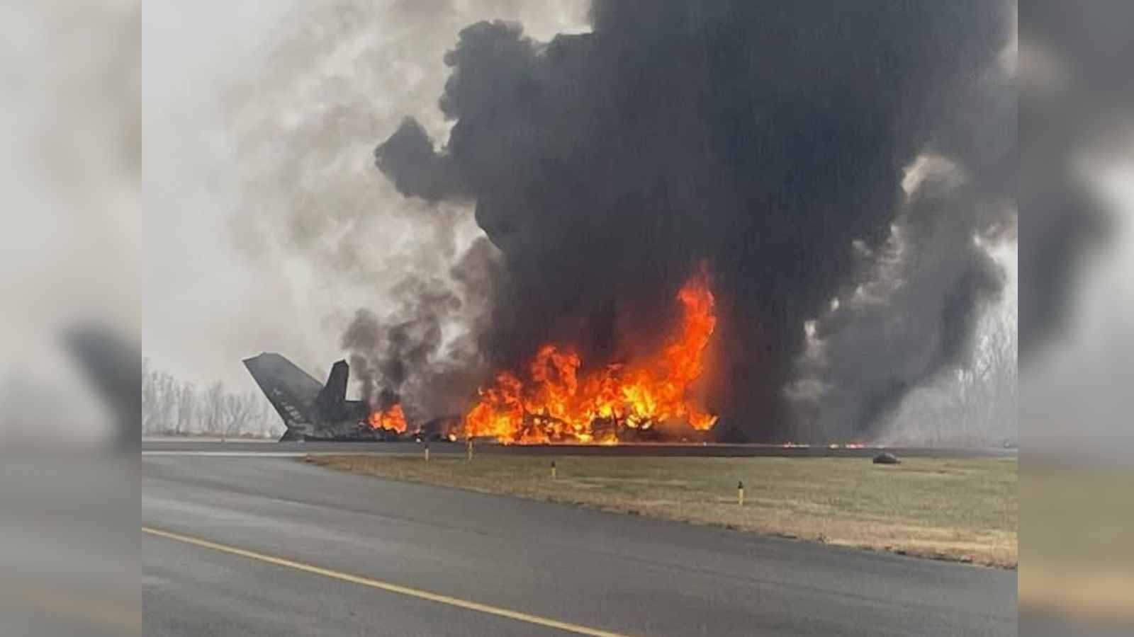 تحطم طائرة خلال هبوطها في نورث كارولاينا الأمريكية (فيديو)