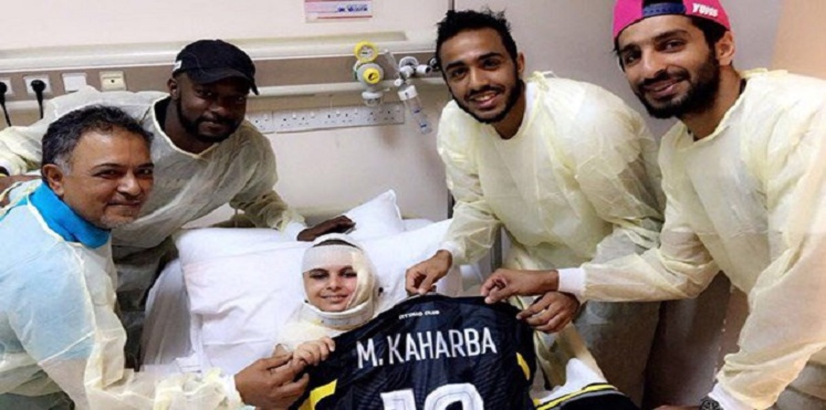 السعودية.. لفتة إنسانية رائعة من لاعبي الاتحاد للطفل حمزة النعمي