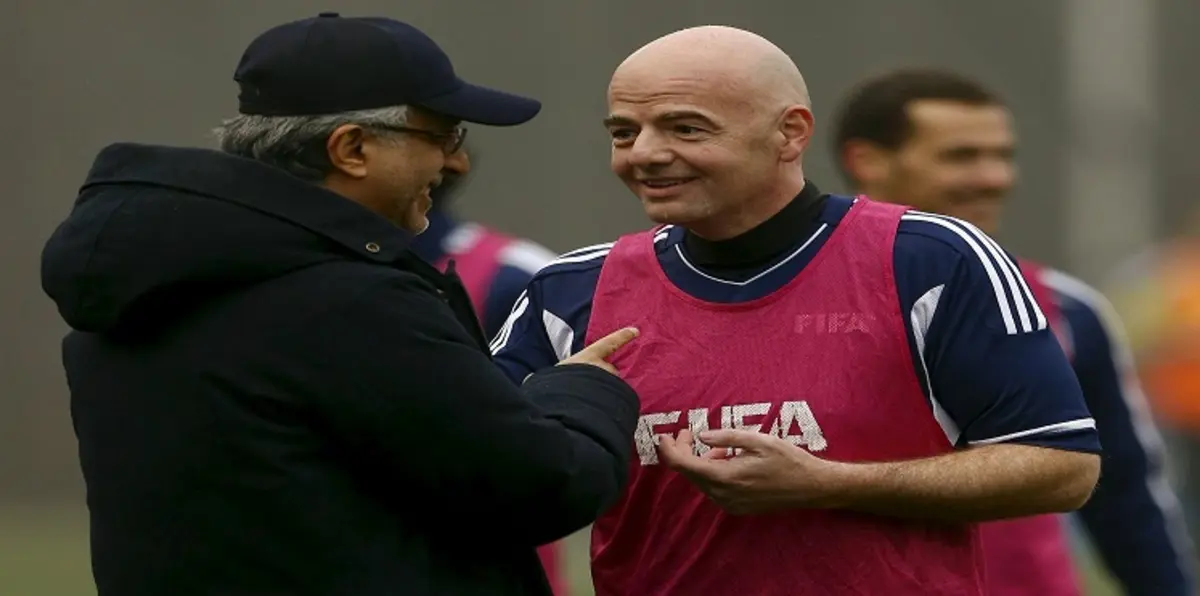 الشيخ سلمان يدعم إنفانتينو في منصب رئيس الفيفا