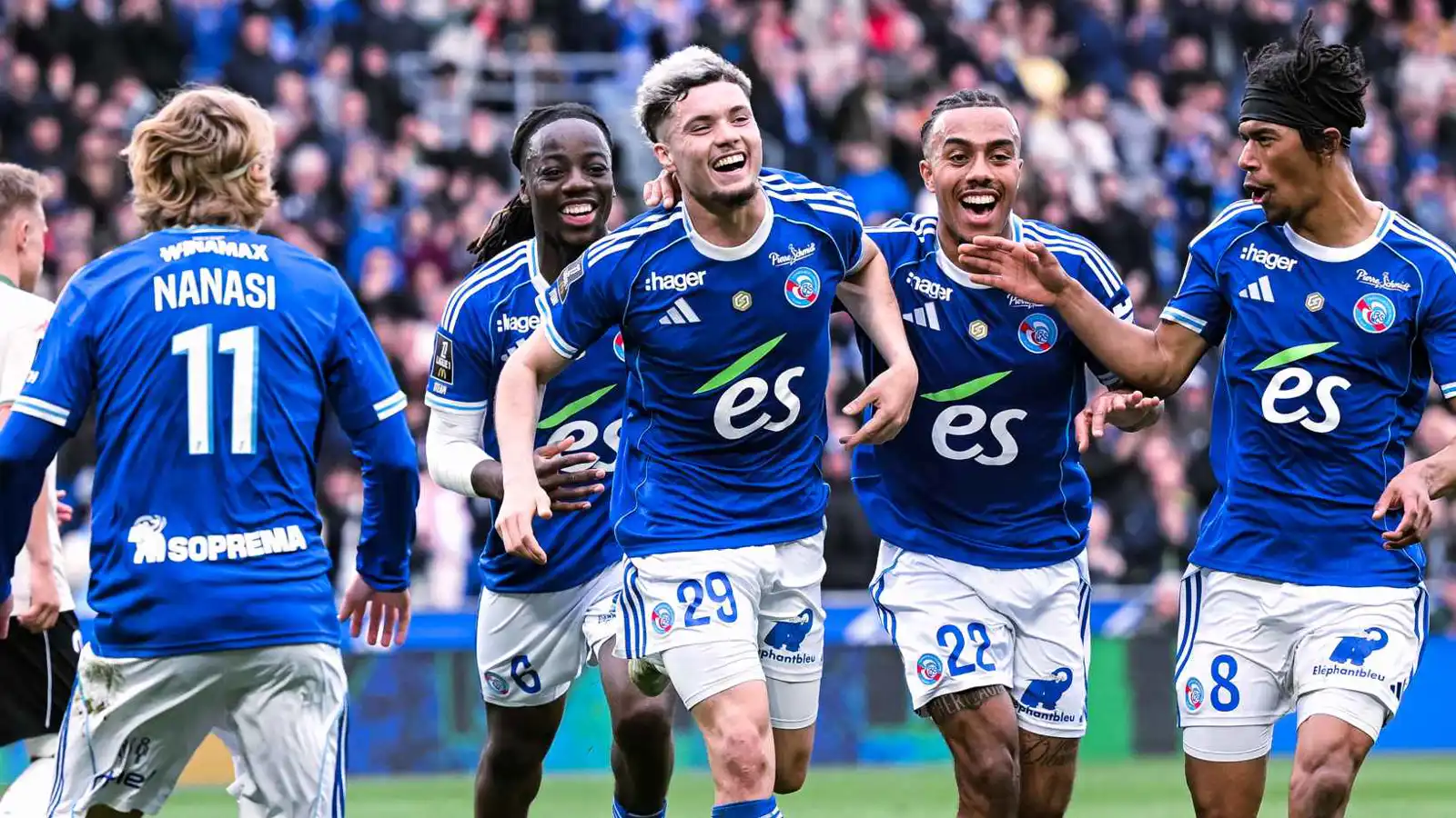 المغربي سمير المرابط يحرز هدفا أسطوريا في فوز سترازبورغ على نيس (فيديو)