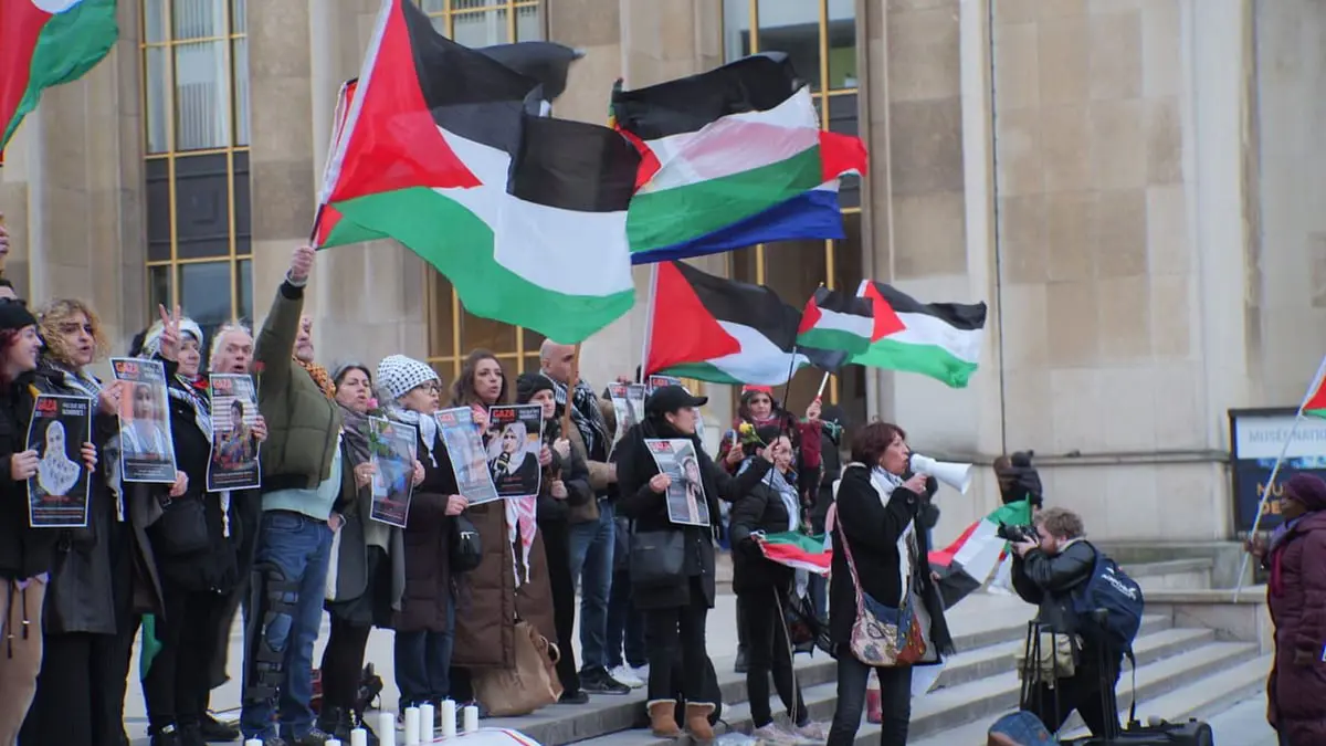 فرنسا.. مسيرات لدعم حقوق المرأة الفلسطينية (صور)