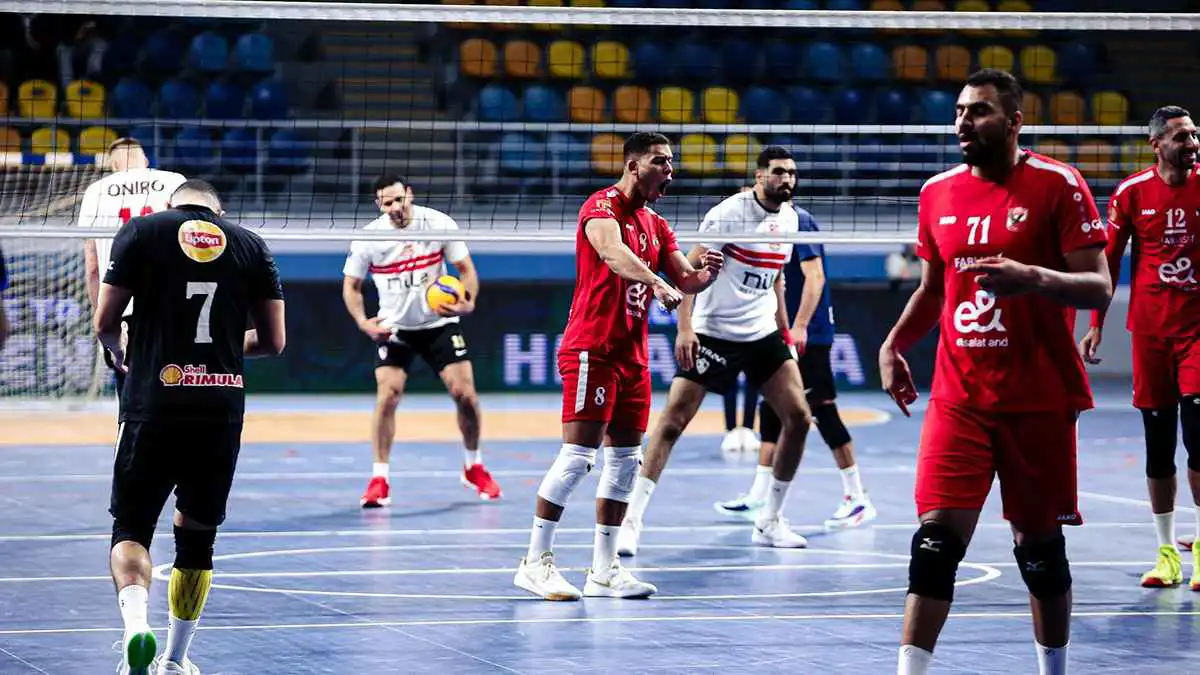 الأهلي يتوج بالدوري المصري للكرة الطائرة على حساب الزمالك