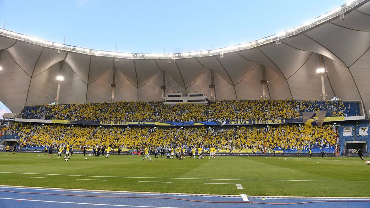 "تيفو" مبهر وأجواء رائعة قبل انطلاق مباراة النصر والاتحاد في الدوري السعودي (فيديو)