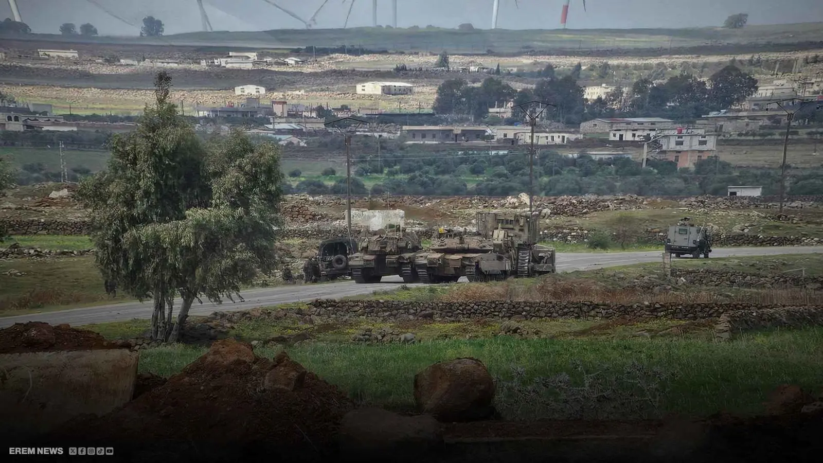 آليات إسرائيلية في الجنوب السوري 