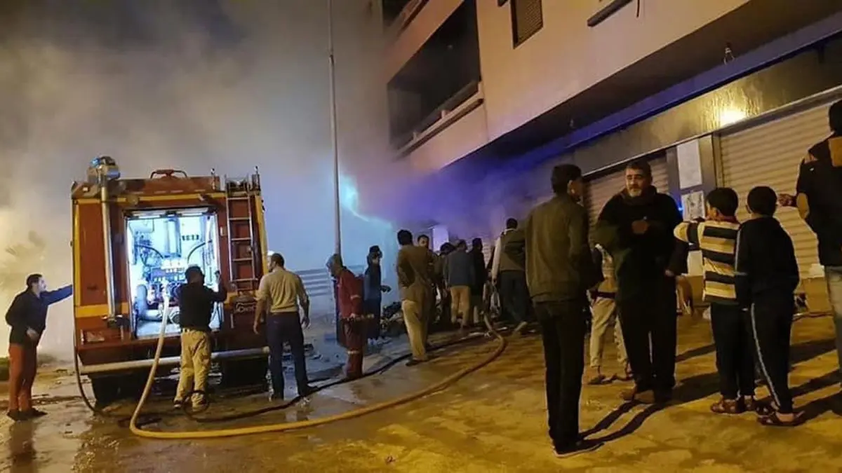 حريق كبير يلتهم مخازن أدوية بمستشفى حكومي في ليبيا (صور)