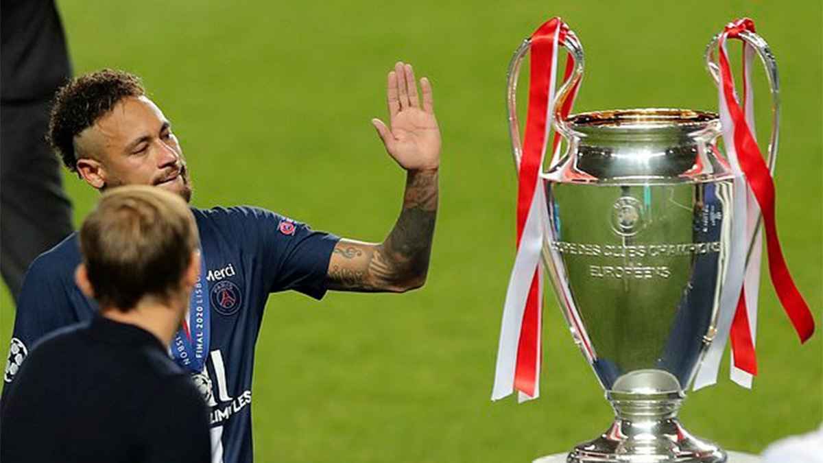 رد فعل نيمار بعد تتويج باريس سان جيرمان بدوري أبطال أوروبا (صورة)