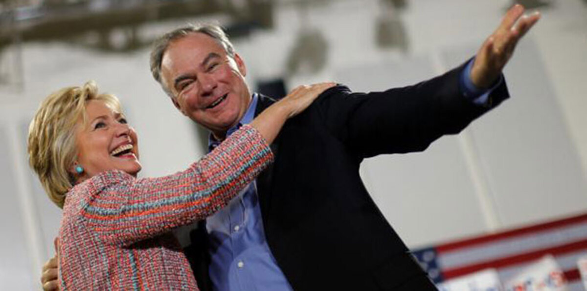 كلينتون تختار السيناتور تيم كاين لمنصب نائب الرئيس