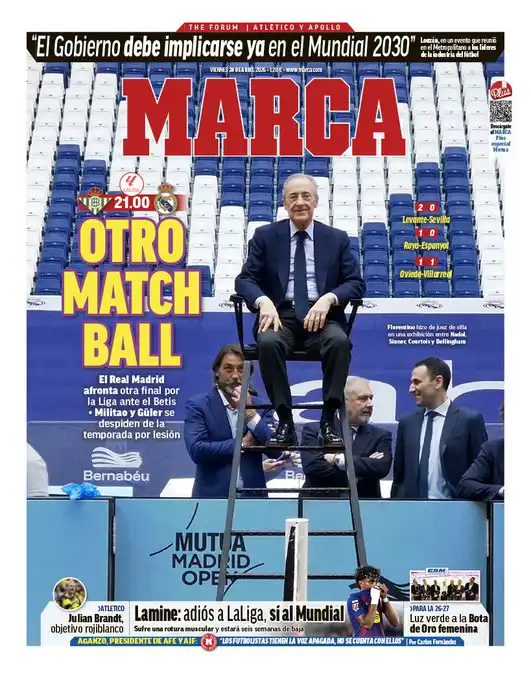 غلاف صحيفة ماركا