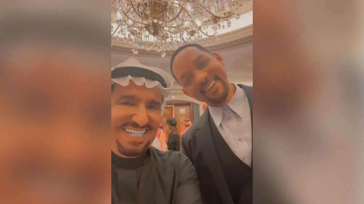موقف طريف يجمع عبدالله السدحان وويل سميث بمهرجان جدة
