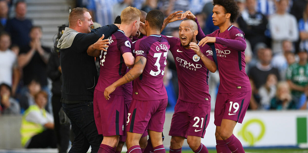 أغويرو يقود مانشستر سيتي لفوزه الأول بالدوري الإنجليزي على برايتون