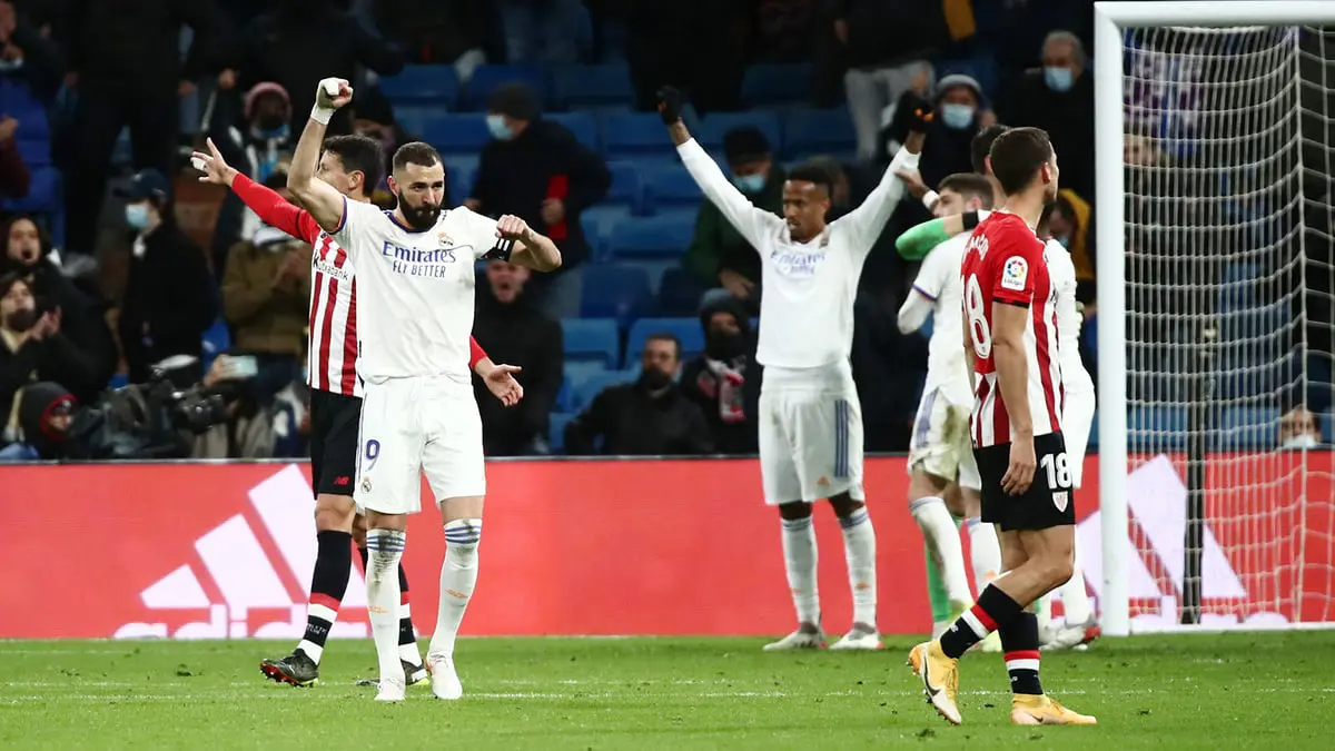 ترتيب الدوري الإسباني: بنزيما يقود ريال مدريد لهزيمة أتلتيك بيلباو وتعزيز الصدارة