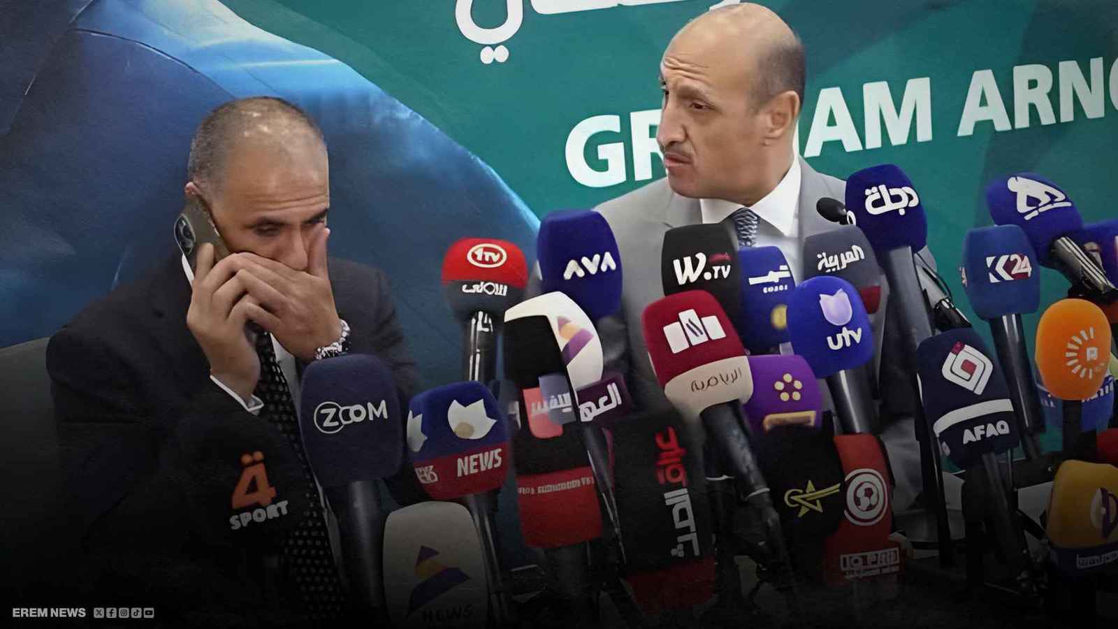 توبيخ على الهواء.. مكالمة تُطيح بمسؤول رياضي عراقي (فيديو إرم)