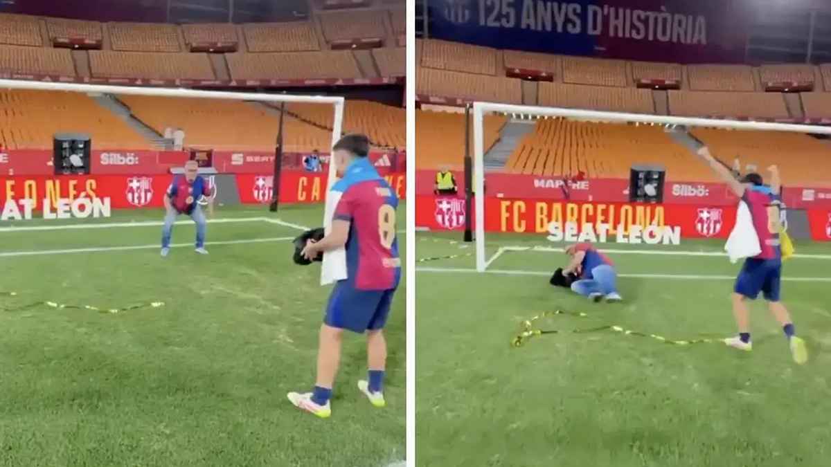 قصة ملهمة.. السر وراء تسديد بيدري ركلة جزاء على والده بعد كل تتويج (فيديو)