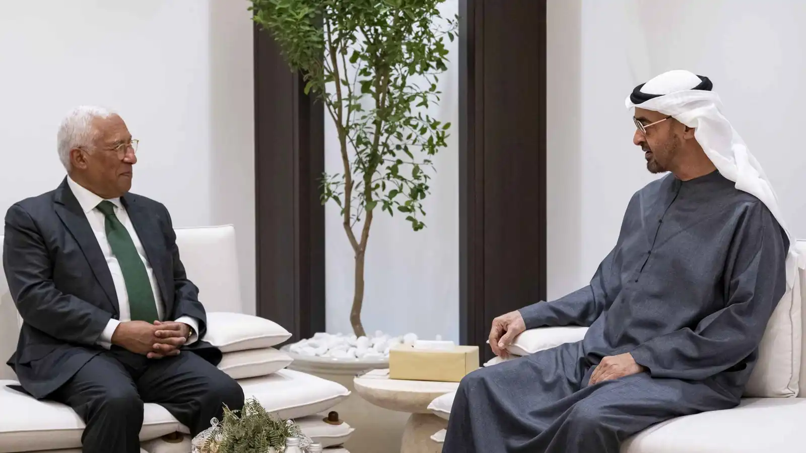 رئيس الإمارات يبحث تطورات المنطقة مع رئيس المجلس الأوروبي