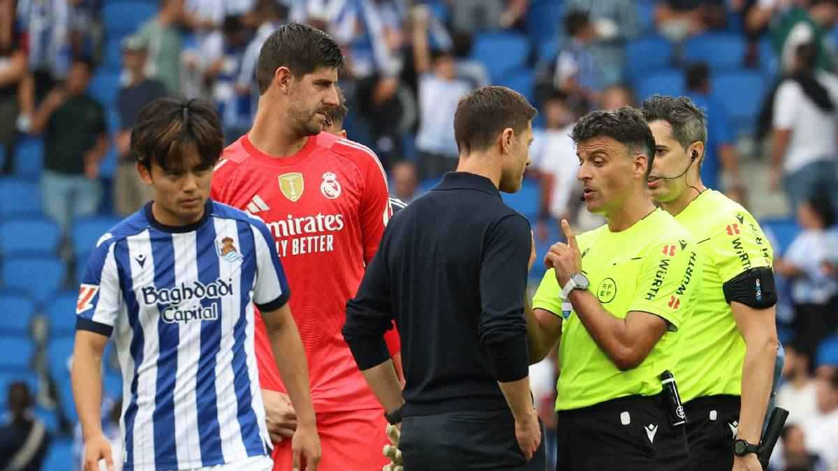 بعد فضيحة طرد هويسن.. تقييم صادم لحكم مباراة ريال مدريد وسوسيداد