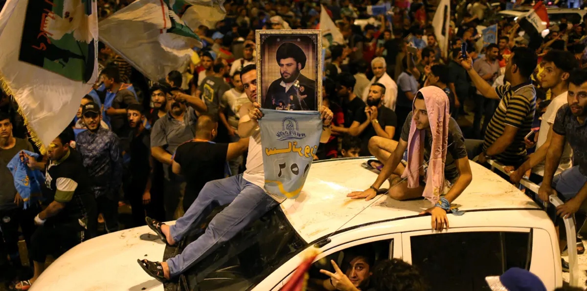 مقتدى الصدر في طريقه لتصدر الانتخابات العراقية