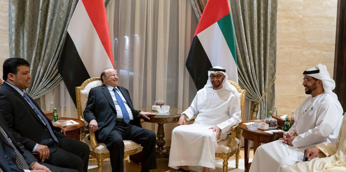 الشيخ محمد بن زايد يستقبل الرئيس اليمني بأبوظبي (فيديو وصور)