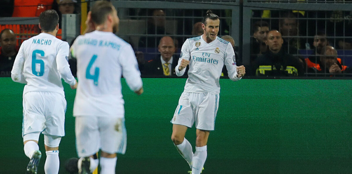 مباراة بروسيا دورتموند وريال مدريد.. غاريث بيل يسجل هدفًا رائعًا (فيديو)