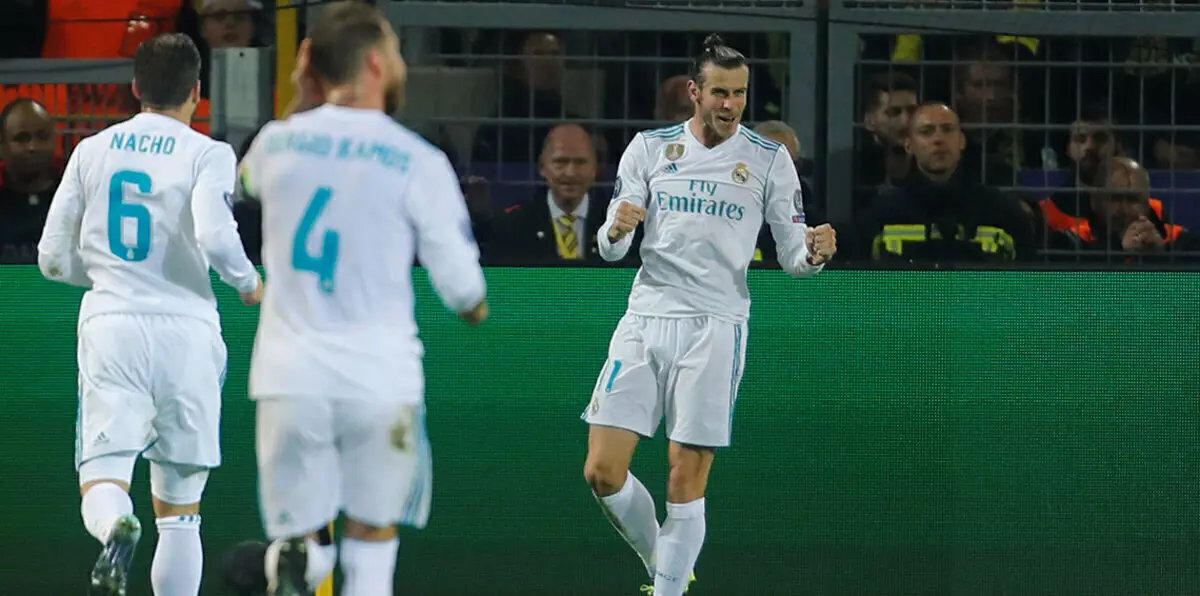 مباراة بروسيا دورتموند وريال مدريد.. غاريث بيل يسجل هدفًا رائعًا (فيديو)