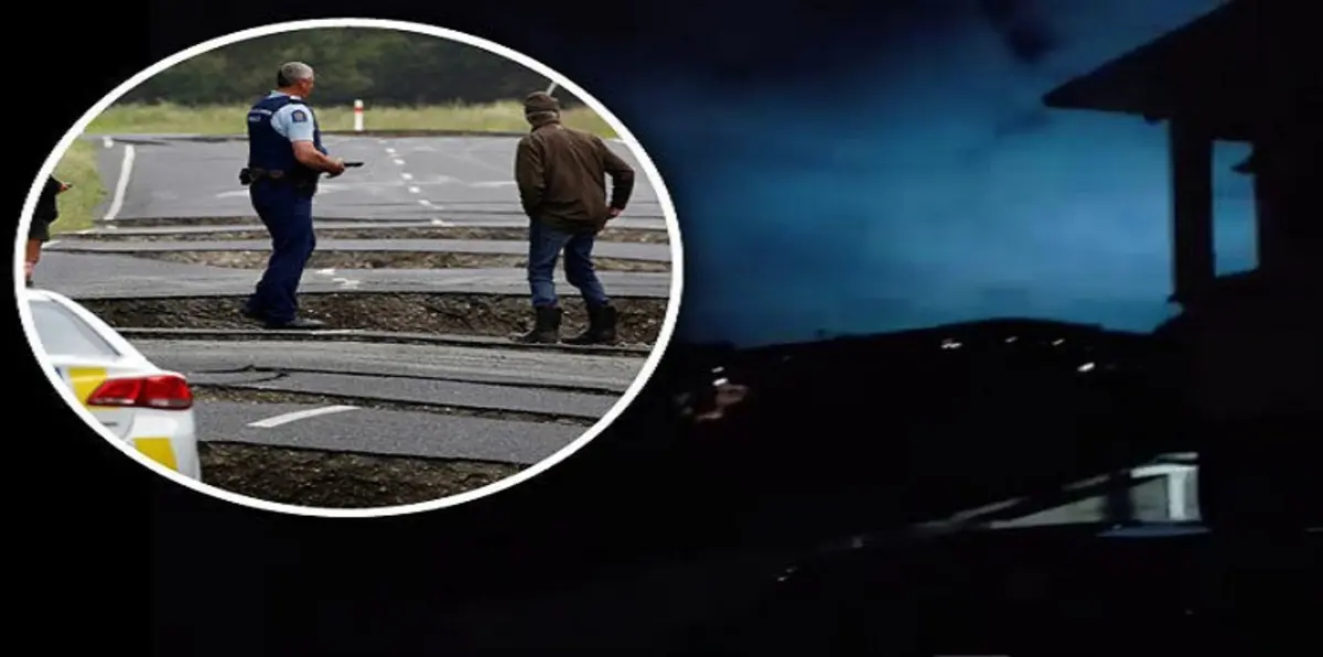 سماء نيوزيلندا تضيء باللون الأزرق أثناء حدوث الزلزال (فيديو)