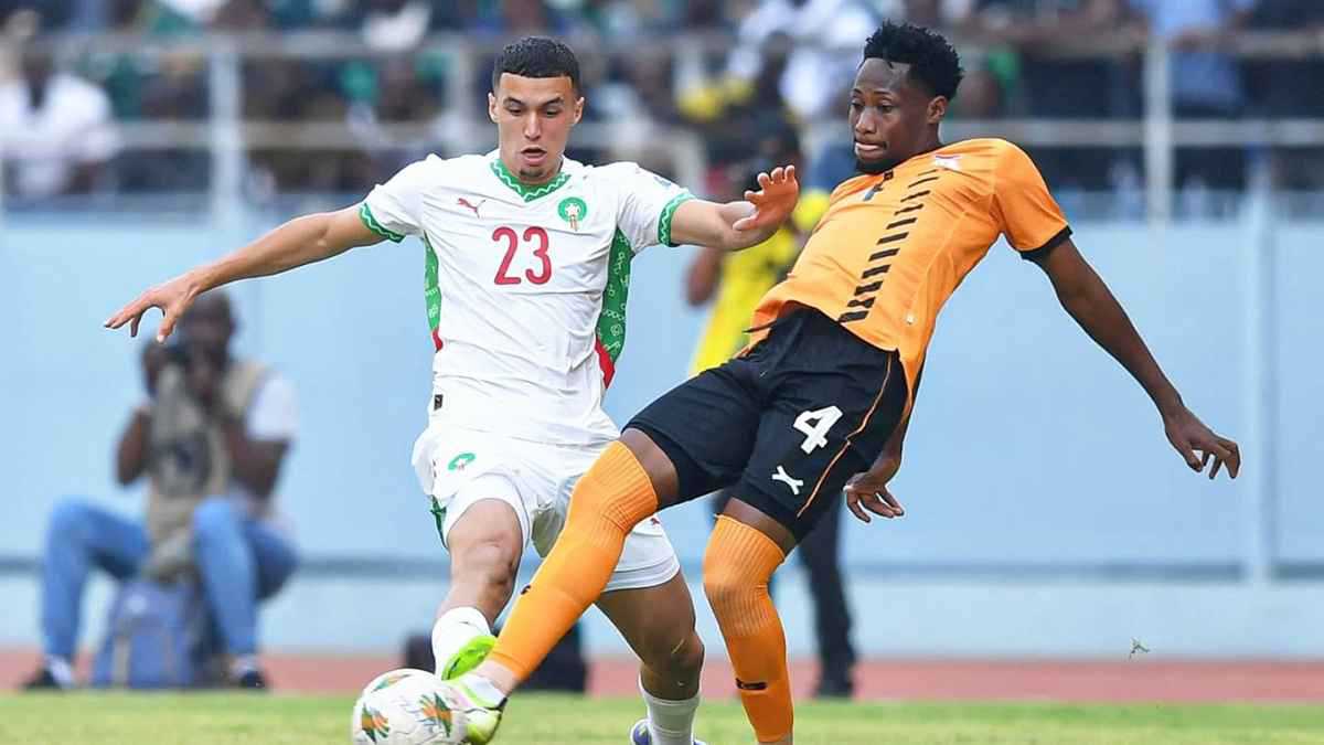 ملخص وأهداف ونتيجة مباراة المغرب ضد زامبيا في تصفيات كأس العالم