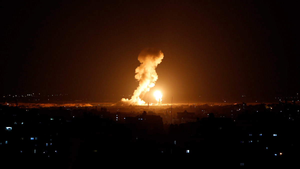 الطيران الإسرائيلي يستهدف مواقع لحركة حماس في غزة