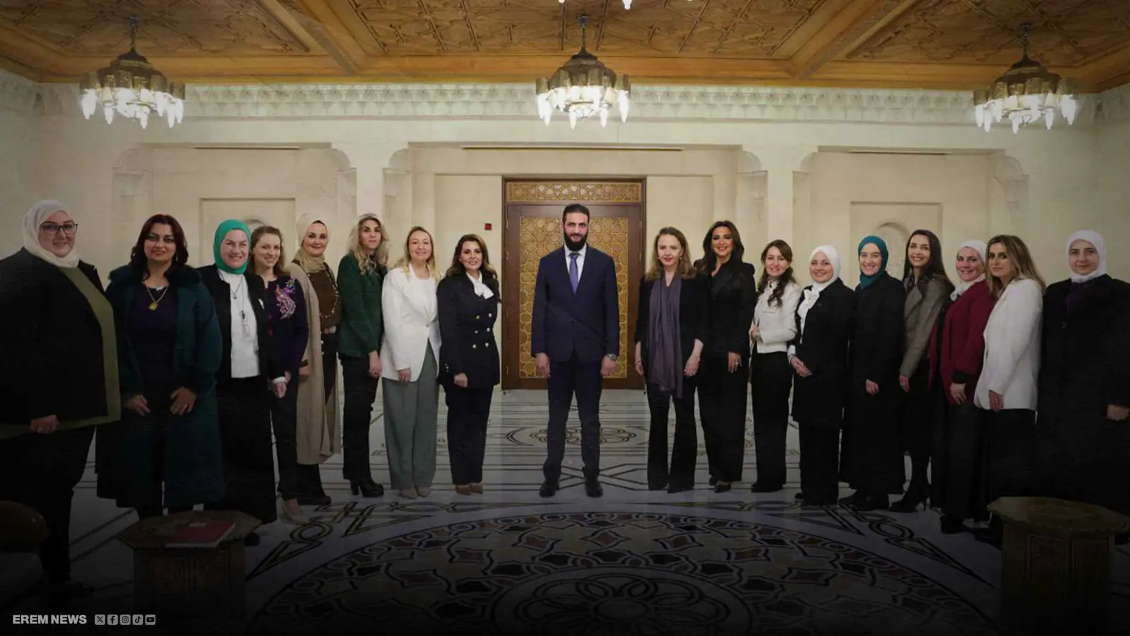 "محجبة بلا نقاب وبلباس بسيط".. أول ظهور لزوجة أحمد الشرع