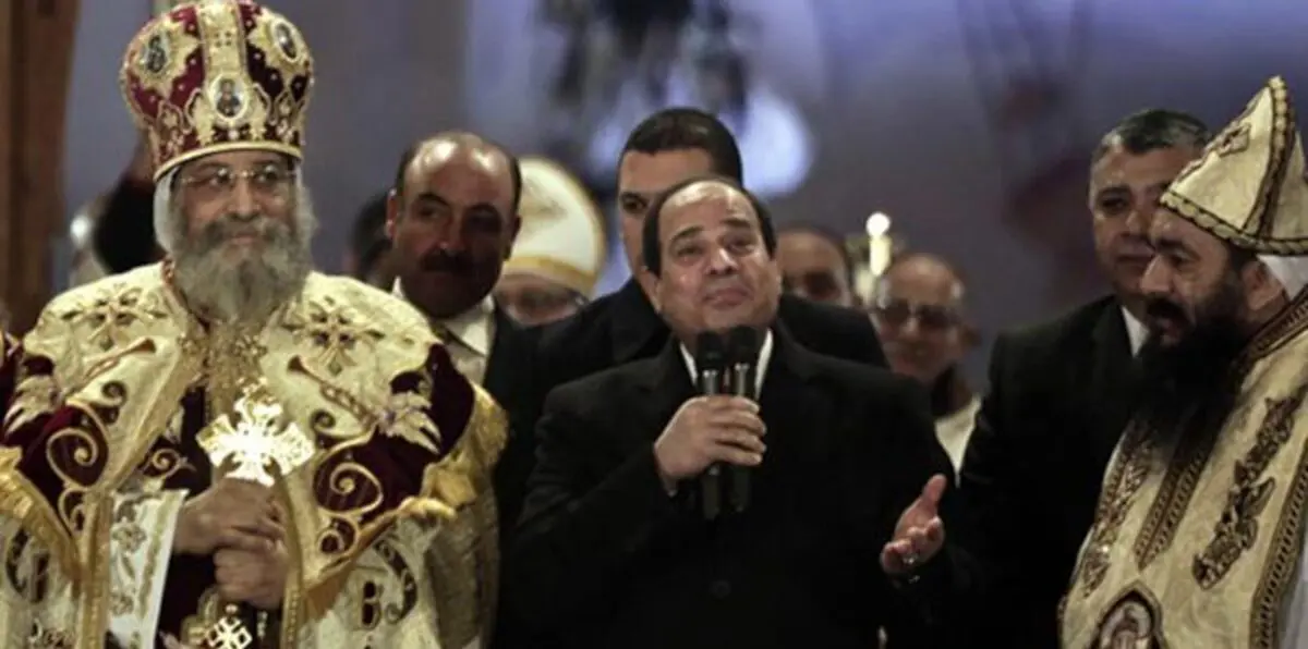 السيسي  يتعهد بترميم الكنائس المتضررة من الأعمال التخريبية في 2013