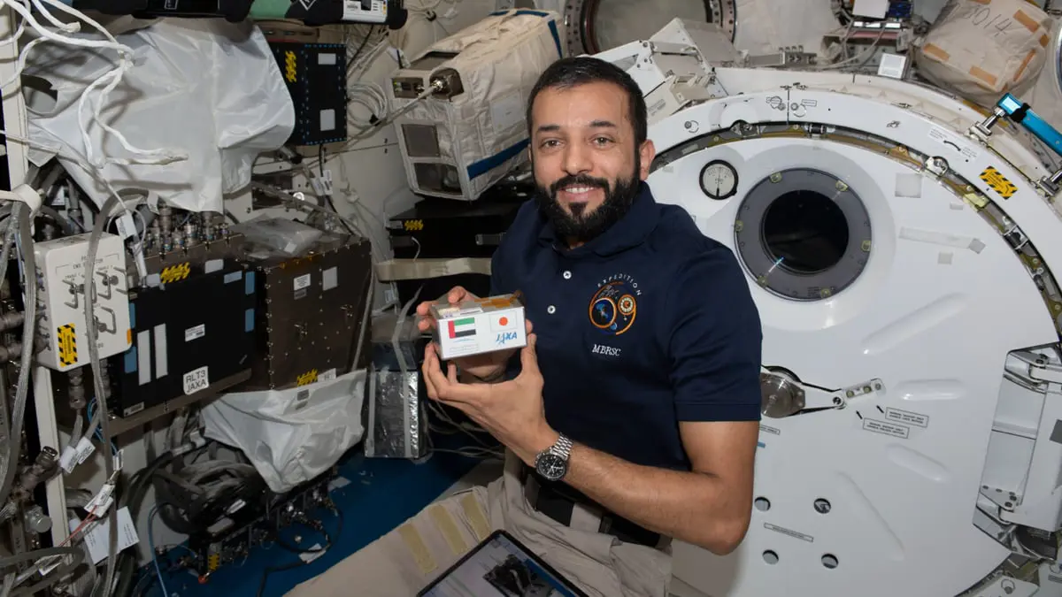 سلطان النيادي يبدأ إنتاج بلورات البروتينات لأجسام مضادة في "الفضاء"
