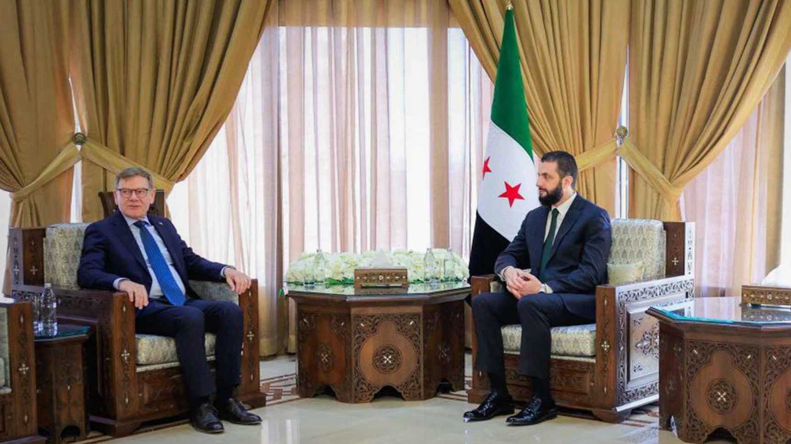 الشرع يبحث مع وزير الخارجية الألماني "سبل تعزيز العلاقات"