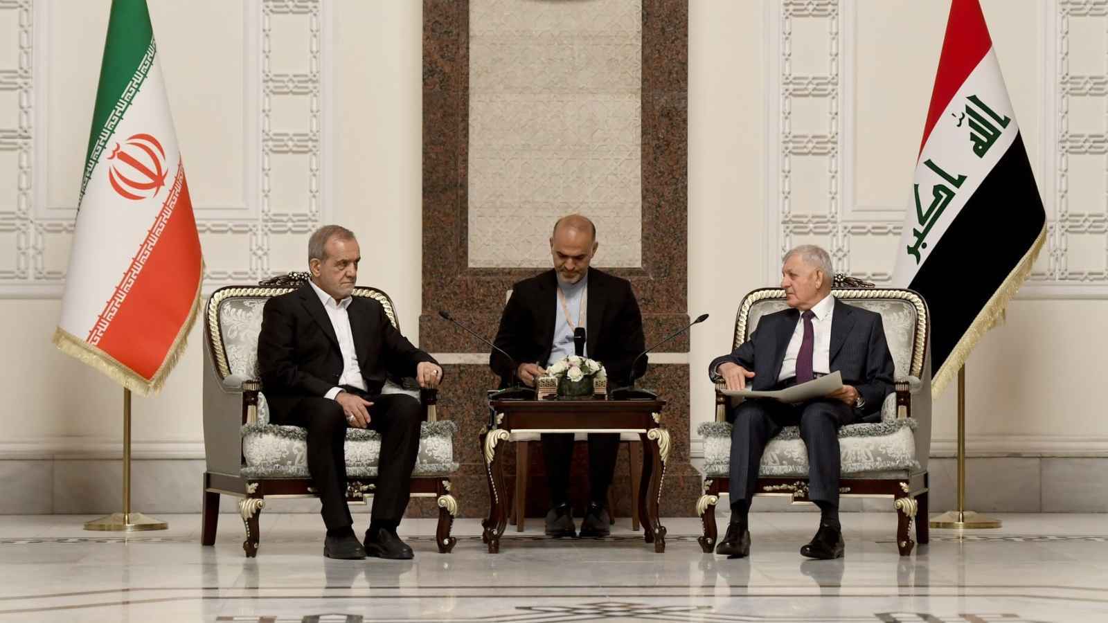 رئيس العراق يدعو إيران لـ"إطلاق مياه الأنهر الحدودية المشتركة"