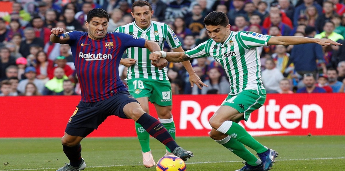 أهداف مباراة برشلونة وريال بيتيس..  4/3 للفريق الأندلسي (فيديو)