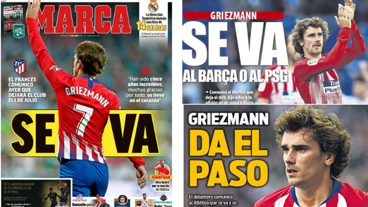 عناوين الصحف الرياضية العالمية: غريزمان إلى برشلونة أو باريس سان جيرمان.. ويوفنتوس يستهدف كلوب وبوغبا