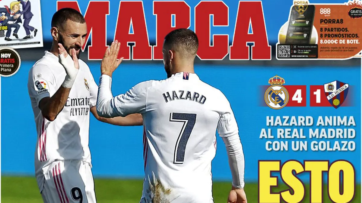 الصحف الرياضية: "هازارد يحيي ريال مدريد".. و"برشلونة دون هدف".. و"الدوري الإنجليزي مستمر رغم الحظر" (صور)