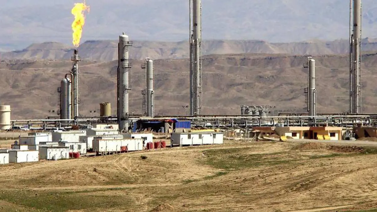 سقوط صاروخ كاتيوشا في حقل غاز خور مور بشمال العراق ولا أضرار