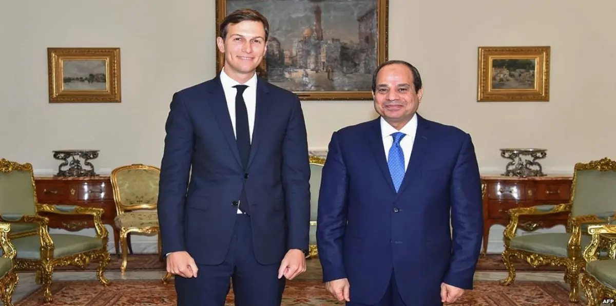 جاريد كوشنر يجتمع مع السيسي بشأن خطة السلام في الشرق الأوسط