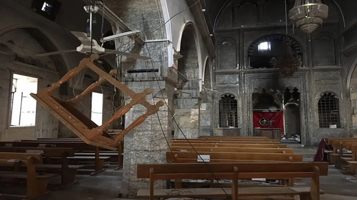 في العراق.. البابا يزور كنائس بالموصل انتهك داعش حرمتها‎