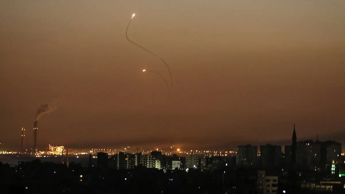 إطلاق صاروخين من غزة على إسرائيل