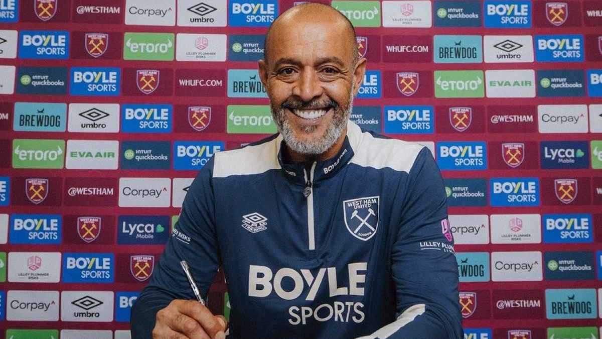 رسميا.. البرتغالي نونو سانتو مدربا جديدا لوست هام يونايتد