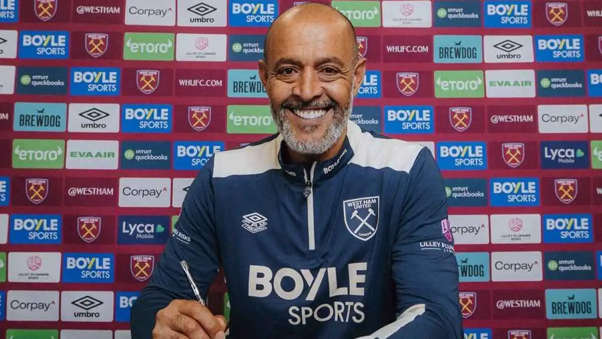 رسميا.. البرتغالي نونو سانتو مدربا جديدا لوست هام يونايتد